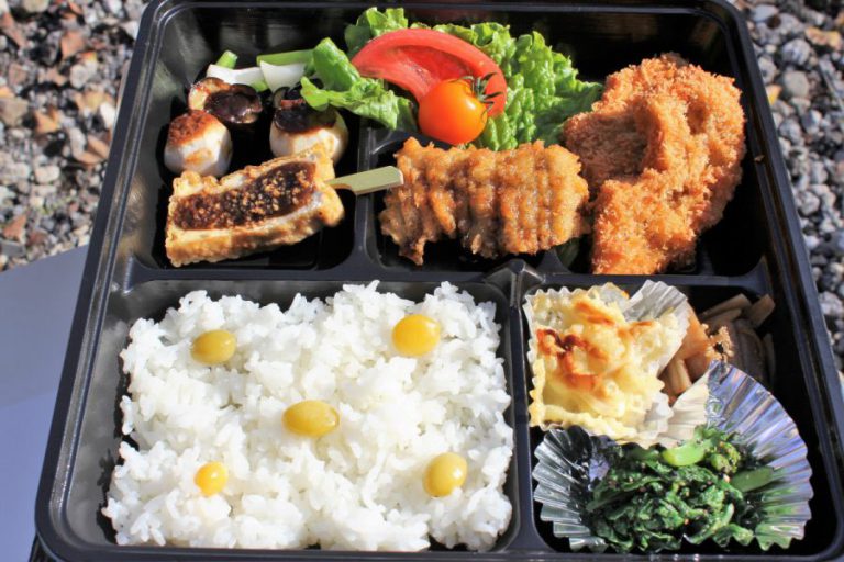 Vegetarian bento box in Minamiboso