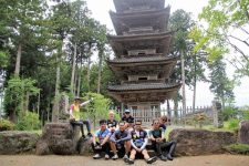 Sado Island bike tour Myosenji temple