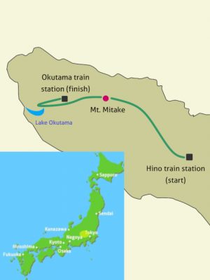 tama river headwaters bike tour map